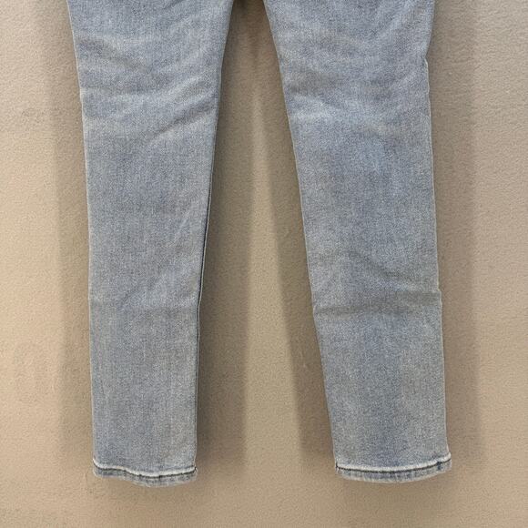 Evereve Jeans Women's 24 (0) Light Blue High Rise Fit Ever Straight Skinny Leg - Picture 4 of 14